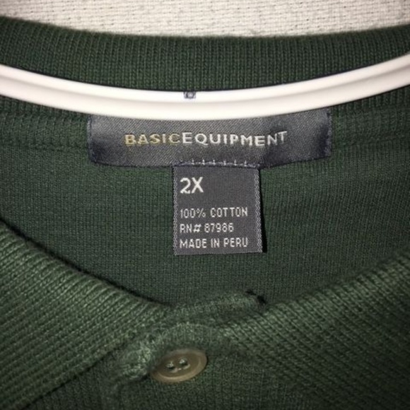 * MENS 2XL BASIC EQUIPMENT SHORT SLEEVE POLO * - Picture 2 of 4